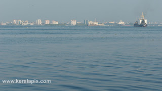 View of Ernakulam from Fort Vypin