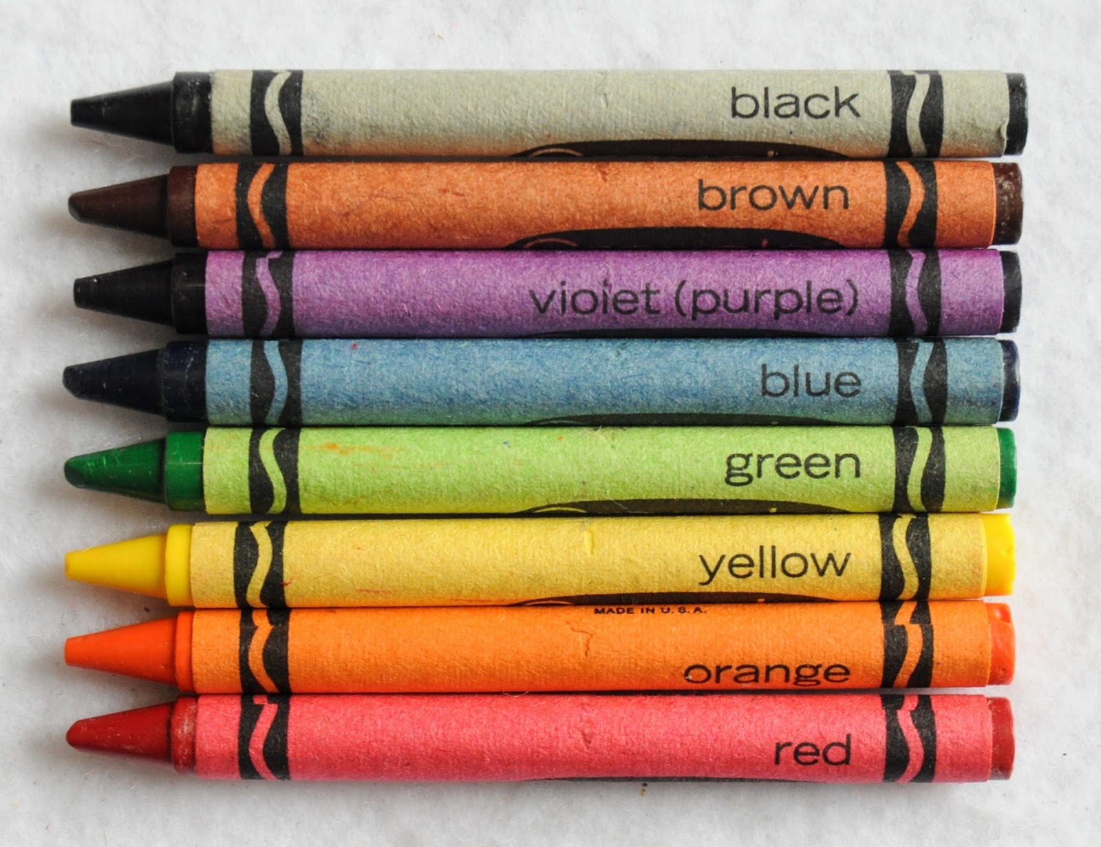 What Are The 12 Colors Of Crayons