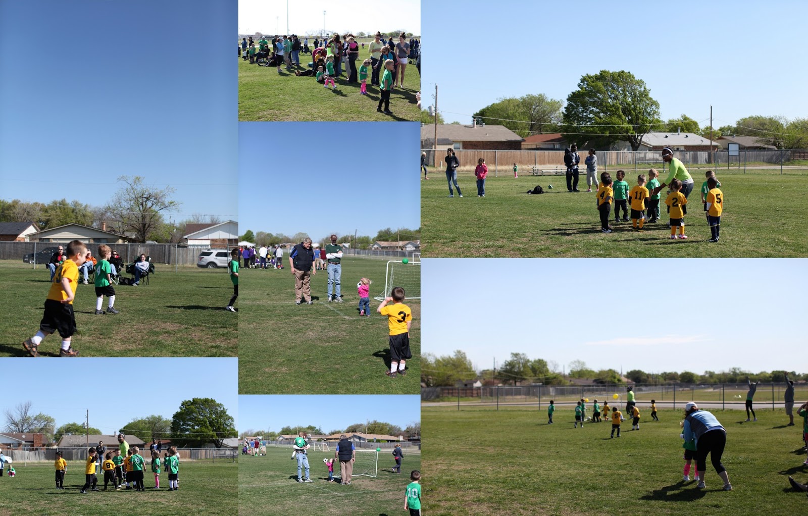 The Hill Family YMCA Tiny Tots Soccer Go Green Frogs!