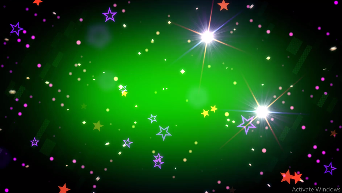 Green screen particles opener photo slideshow video footage New