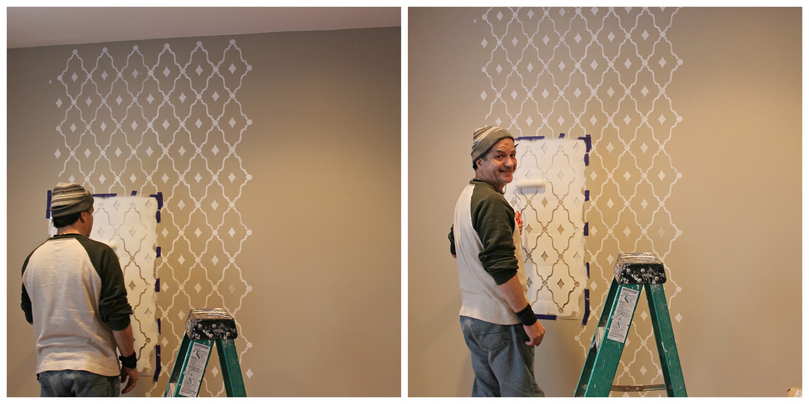 Nursery Updates {DIY Stenciled Wall} Carolina Charm