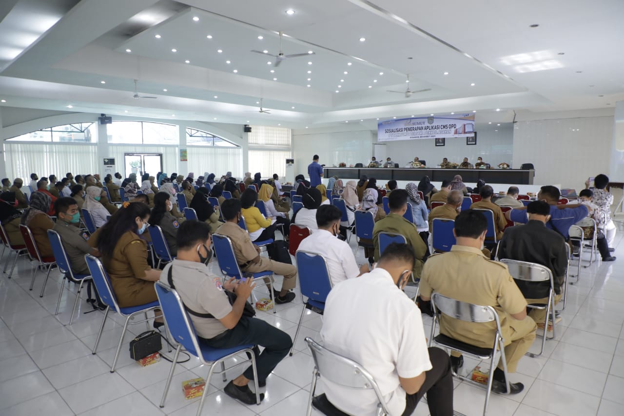 Penerapan Aplikasi CMS Kepada OPD Disosialisasikan Pemkab