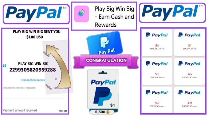 Play Big Win Big App Review॥New Paypal Cash Earning App 