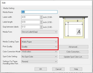 Configuración del papel para la C6500