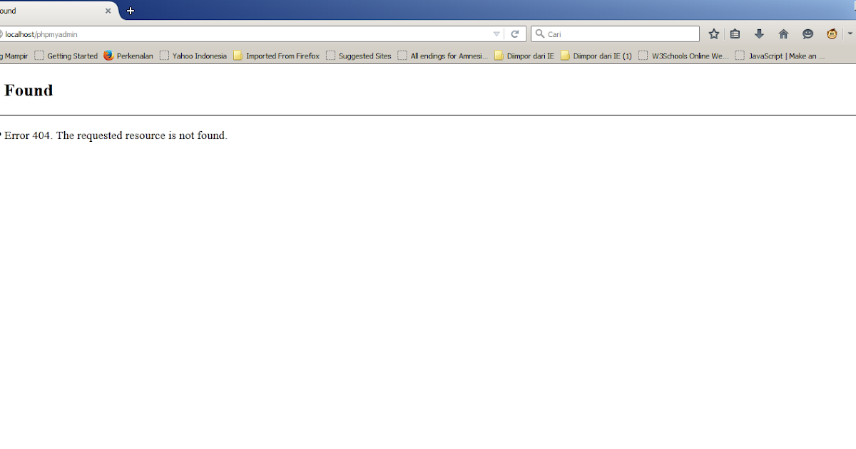 Handler not found. Not found перевод.