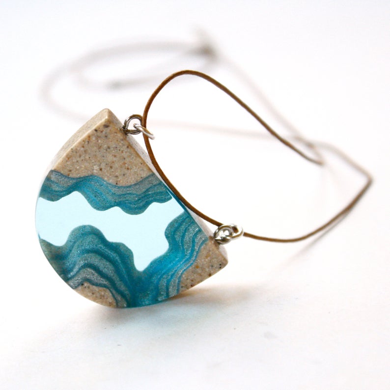 Amazing Sand, Resin and Concrete Jewelry by BoldB / The Beading Gem
