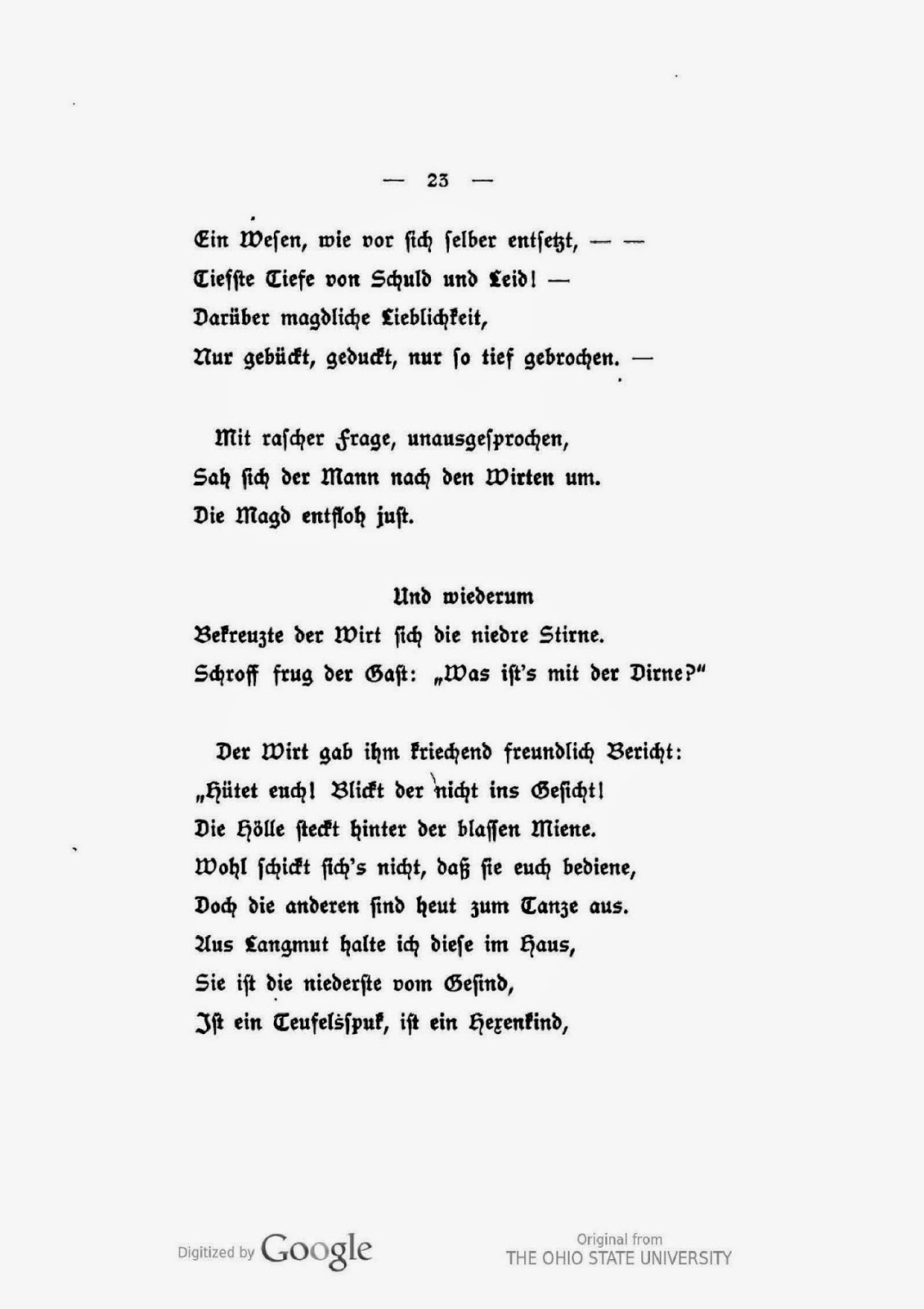 Epoesie Frida Schanz Das Hexenkind