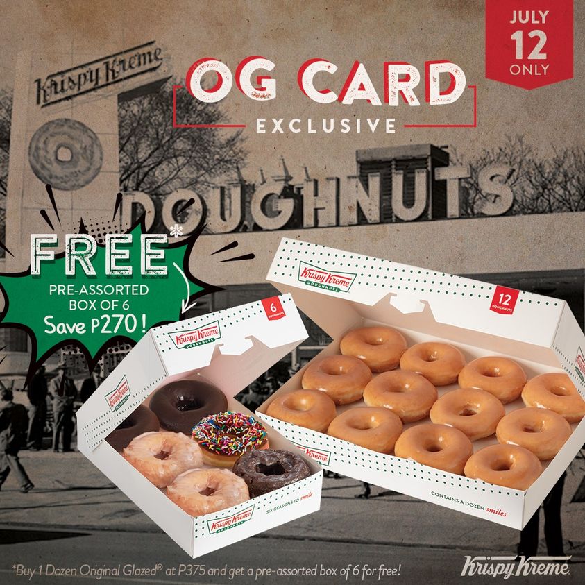 Manila Shopper Krispy Kreme OG Card Exclusive FREE PreAssorted Box
