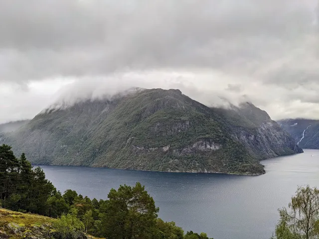 View of Geirangerfjord