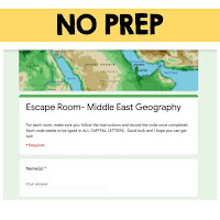 Middle East Escape Room Middle East Geography Vocabulary Activity  Mapping the Middle East Activity Physical Geography of the Middle East Activity Key Facts About the Middle East Activity Timeline of Middle Eastern History Activity