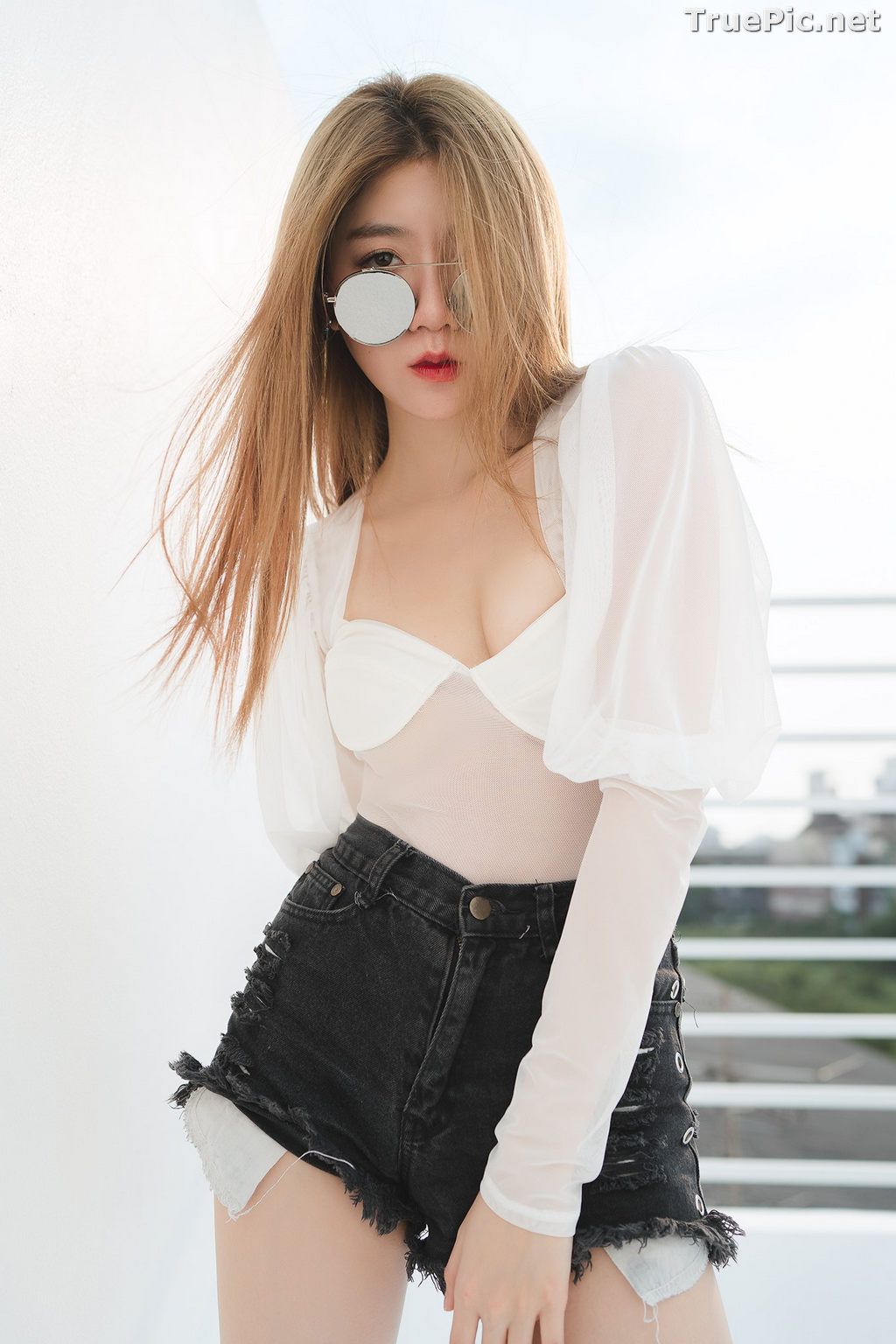 Image Thailand Model - Sasi Ngiunwan - Transparent Shirt and Short Pants - TruePic.net - Picture-14