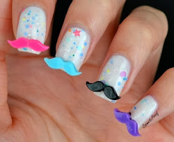 nail november designs movember moustache fun mustache tutorials pretty studs coloured multi water larger