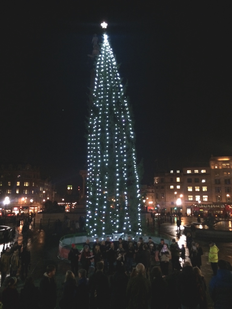 trafalgar square christmas tree