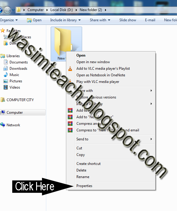 Wasim Teach How to Hide Folder in Pc without any software