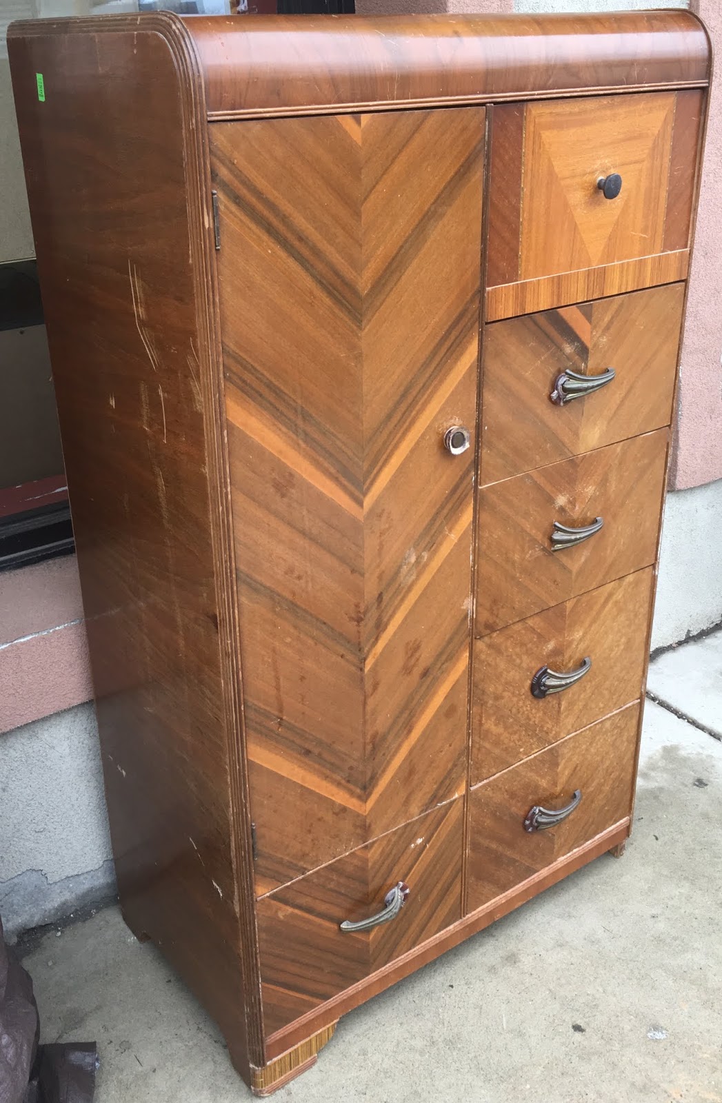 Uhuru Furniture Collectibles 1930s Waterfall 2 Piece