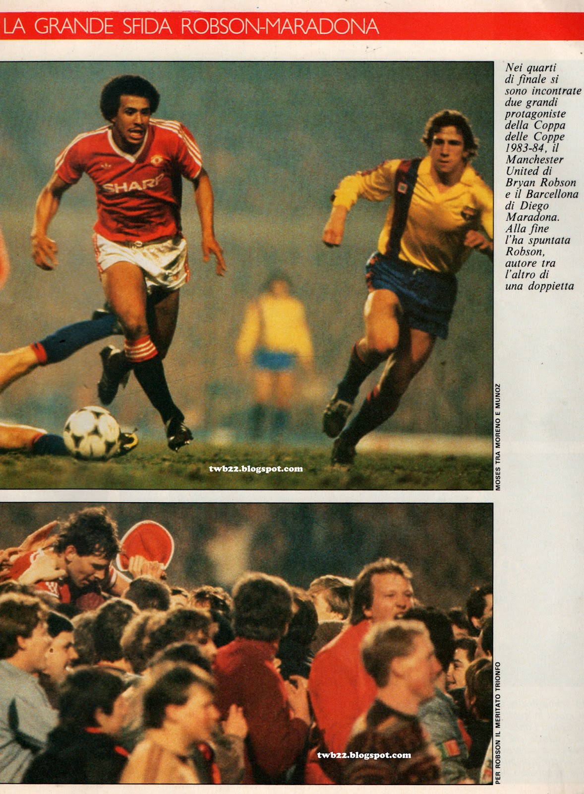 TWB22 Cup Winners Cup 1983 1984 Manchester United Barcelona