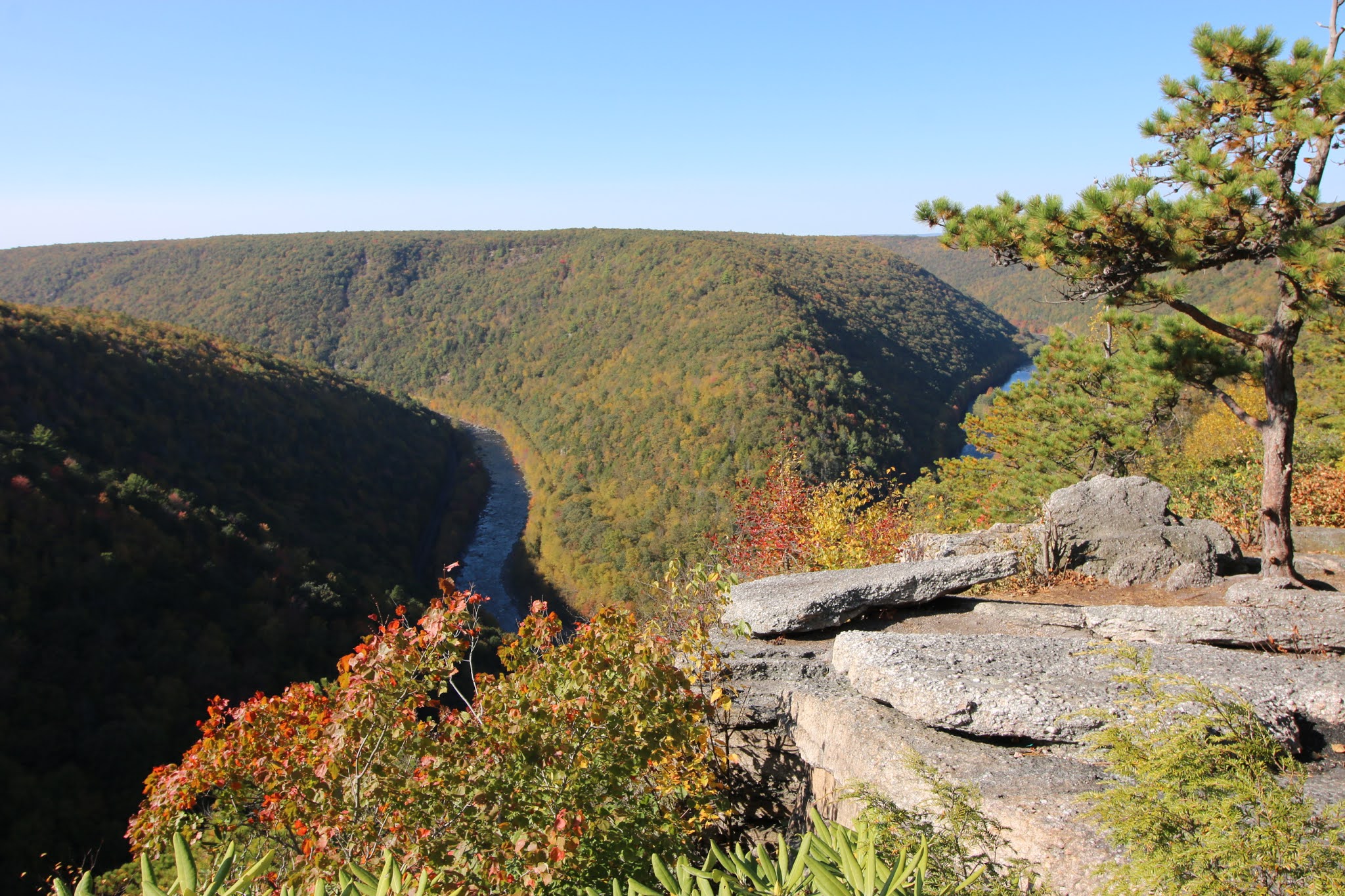 Tank Hollow Overlook Stunning Vista Above the Lehigh River near Mauch Chunk Interesting