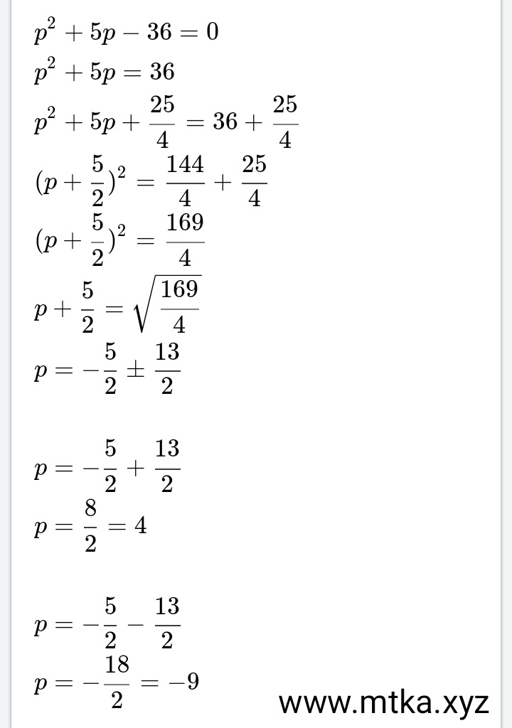 Contoh penyelesaian persamaan dalam Soal Nomor 1