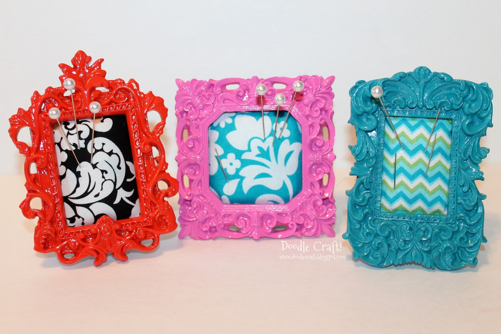 Mini Ornate Frame Pincushions