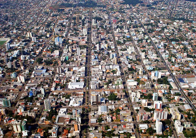Imagem aérea de Chapecó