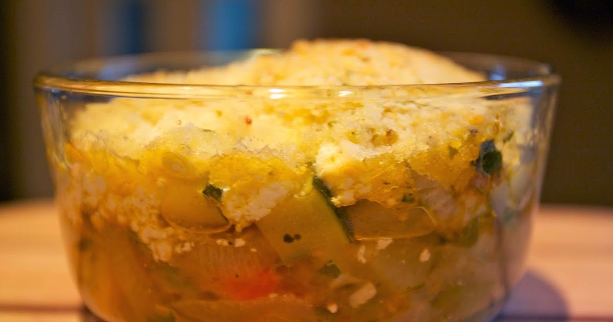 Savory Vegetable Goat Cheese Crumble