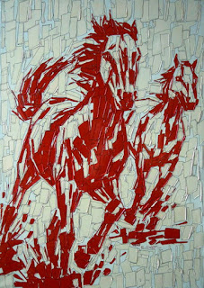 Briosos Caballos Pinturas Artisticas Modernas