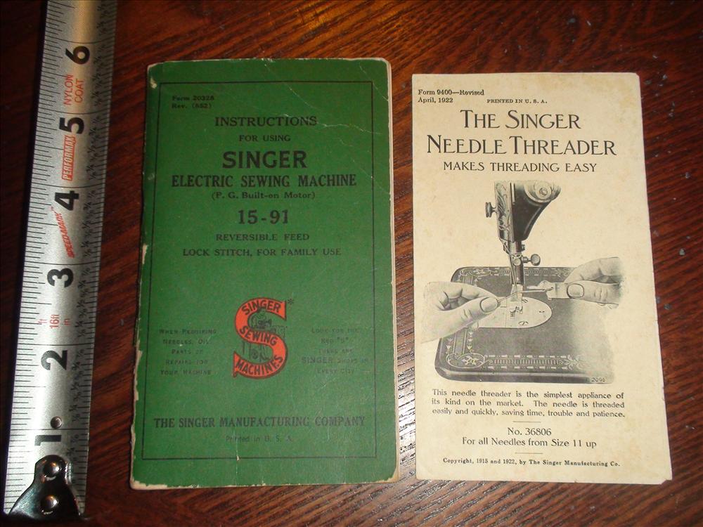 Singer 1591 potted motor sewing machine