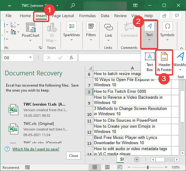 Cómo agregar una marca de agua en Excel