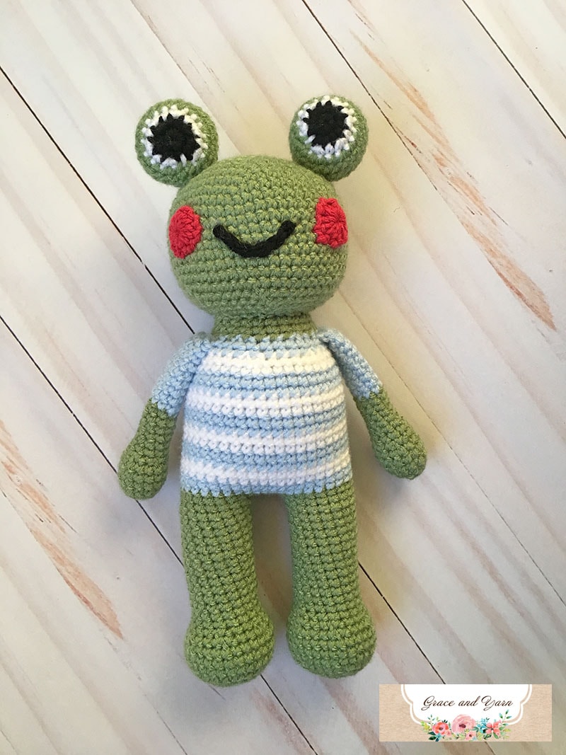 Marshall the Frog A Free Crochet Pattern Grace and Yarn