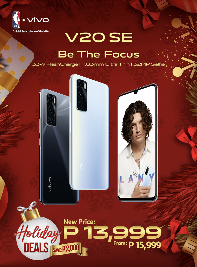 vivo V20 SE gets P2000 OFF with vivo holiday deals