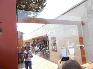 Tourists visiting "Mandela House" in Soweto.