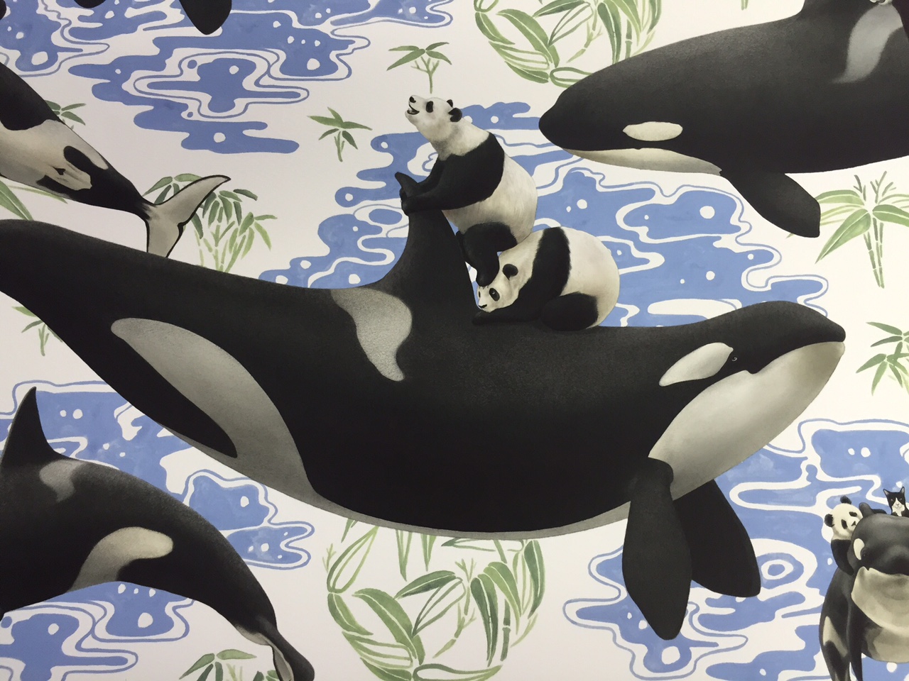 INSIDE THE ROCK POSTER FRAME BLOG Kozyndan Orcas n Pandas Print