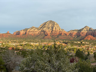 Sedona - An even better view from our Airbnb porch