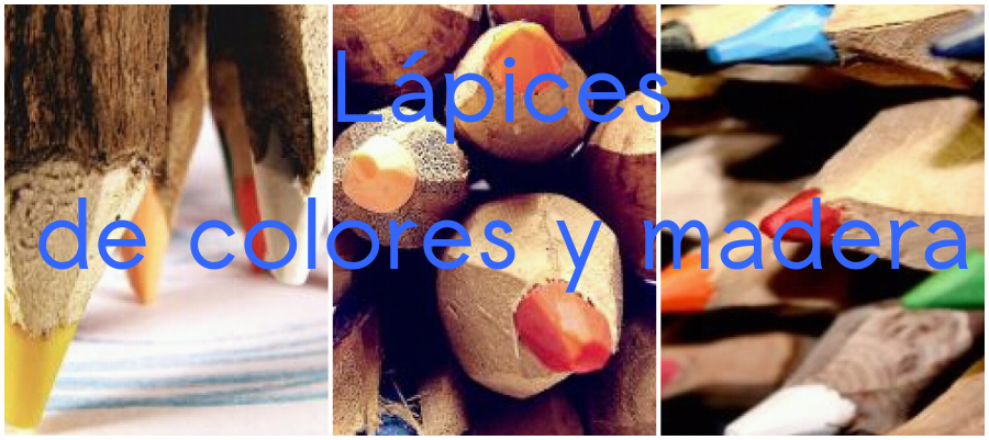 Lápices de colores y madera