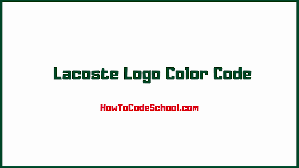 Lacoste Logo Color Code
