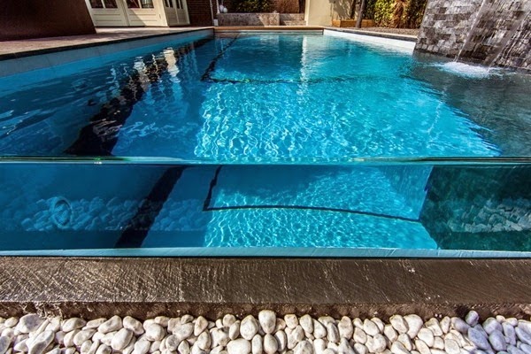 Spa facility and swimming pool in the garden