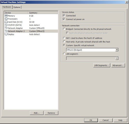 Knowledge Area VMware Multiple Bridged Adapter