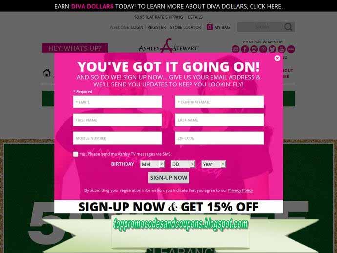 Free Promo Codes and Coupons 2023 Ashley Stewart Coupons