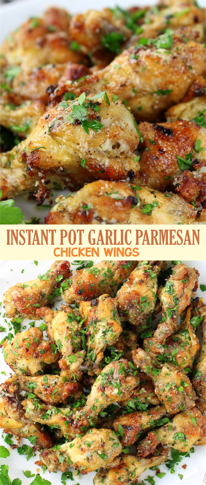 INSTANT POT GARLIC PARMESAN CHICKEN WINGS EAT