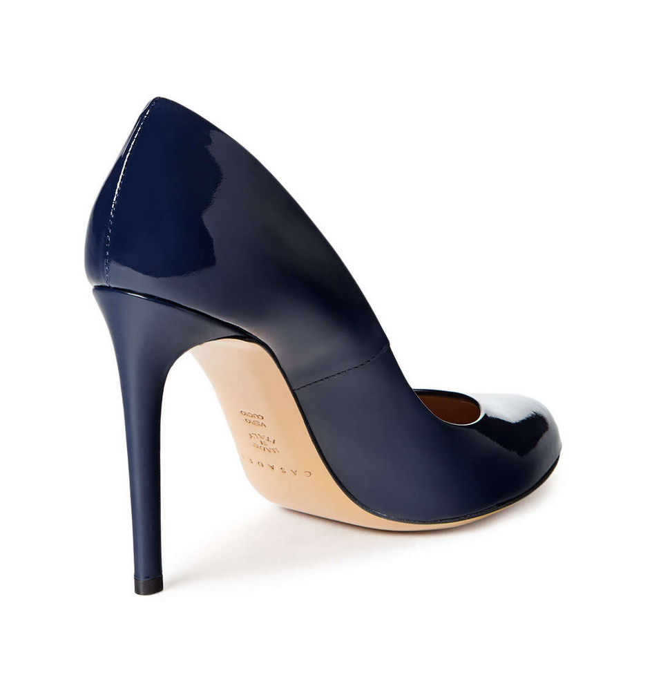 My Superficial Endeavors: Casadei Almond Toe Pumps in Navy & Pink ...