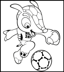 Desenhos do fuleco para colorir