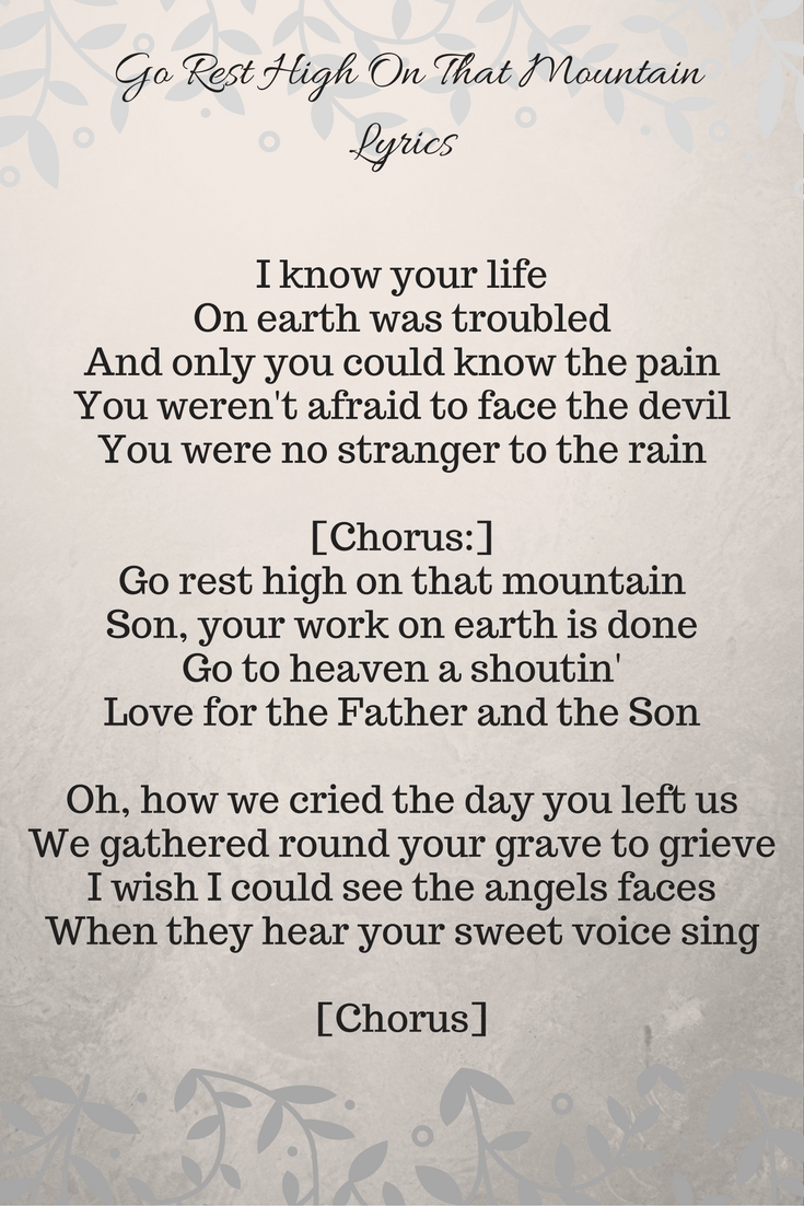 Gospel Music Go Rest High On That Mountain
