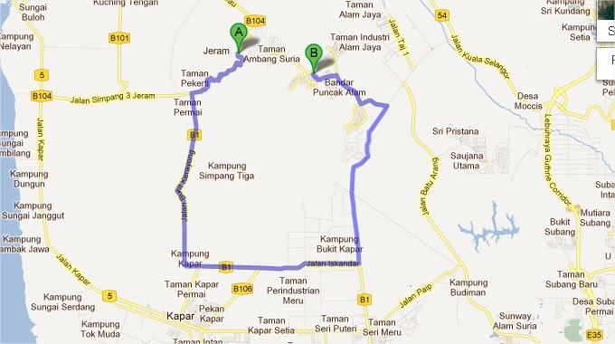 Map Of Shah Alam  Map of Bandar Shah Alam  Michelin Bandar Shah Alam