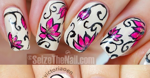 Vic and Her Nails: VicCopycat - Seize The Nail's Vintage Floral