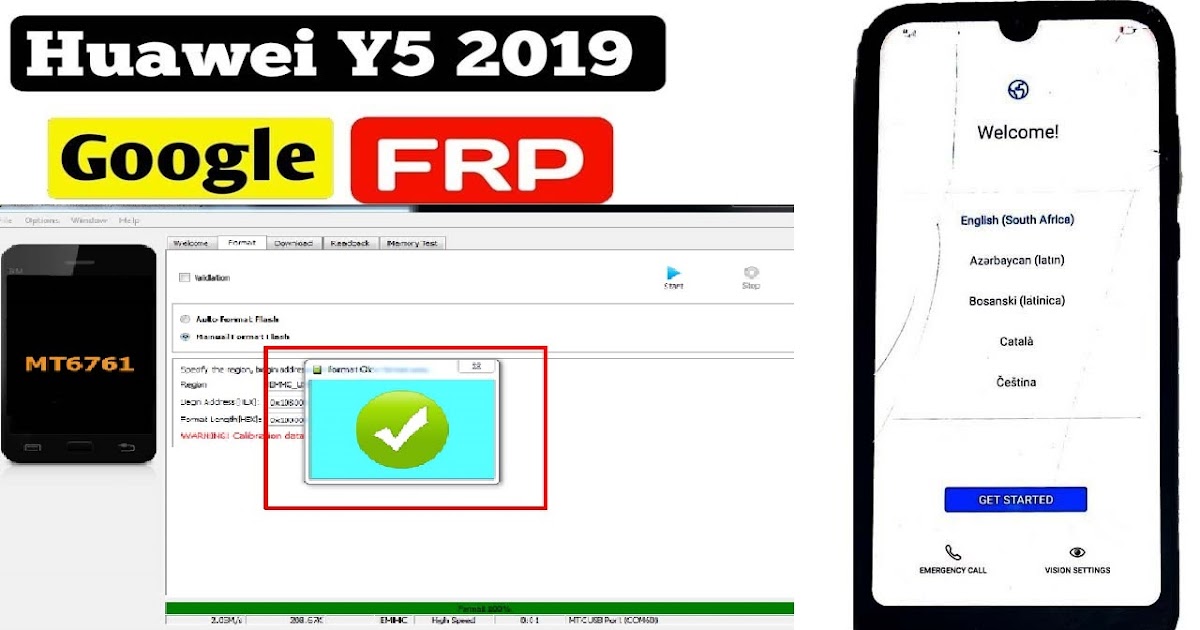 Huawei Y5 2019 AMNLX9 Lock by Test Point Method Using Sp flash tool