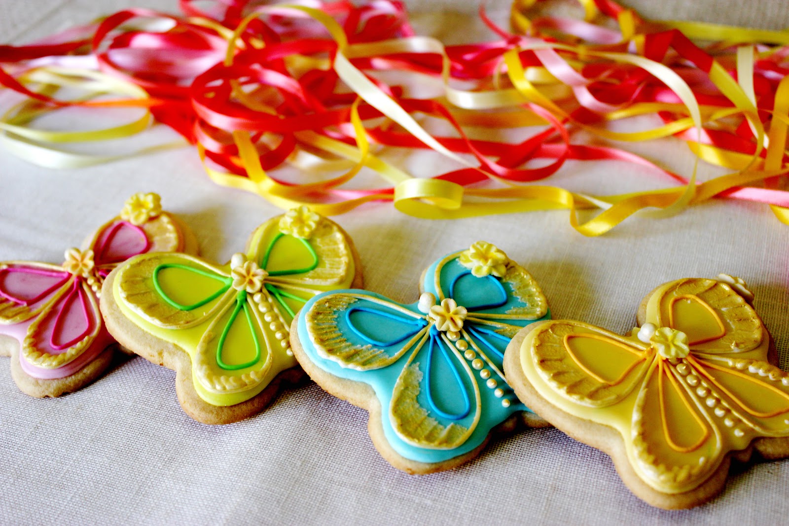 Kiara`s cakes Galletas decoradas mariposas de