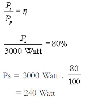 Pengertian Dan Rumus Efisiensi Trafo Transformator Serta Contoh Soalnya