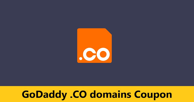 GoDaddy .CO domains Coupon