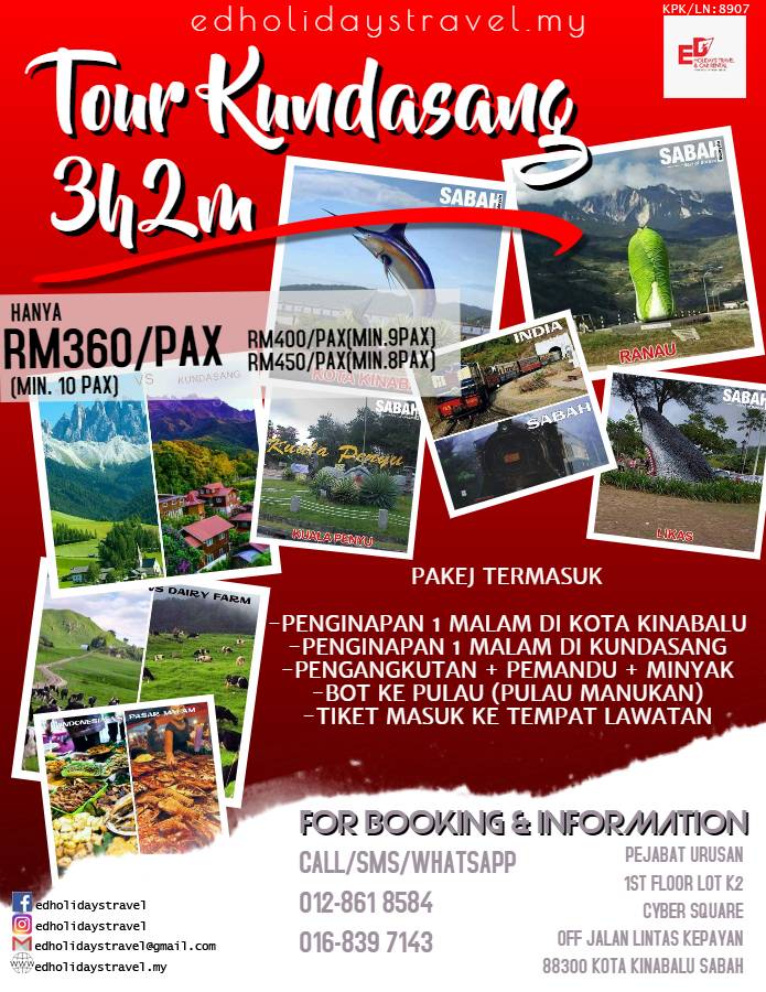 sabah tour package promotion