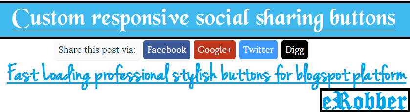 Custom responsive social sharing buttons for blogger (or) blogspot blog Custom responsive social sharing buttons for blogger (or) blogspot blog